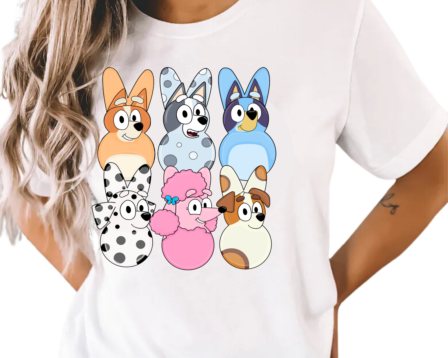 Easter / Blue Dog & Friends Peeps - DTF Transfer
