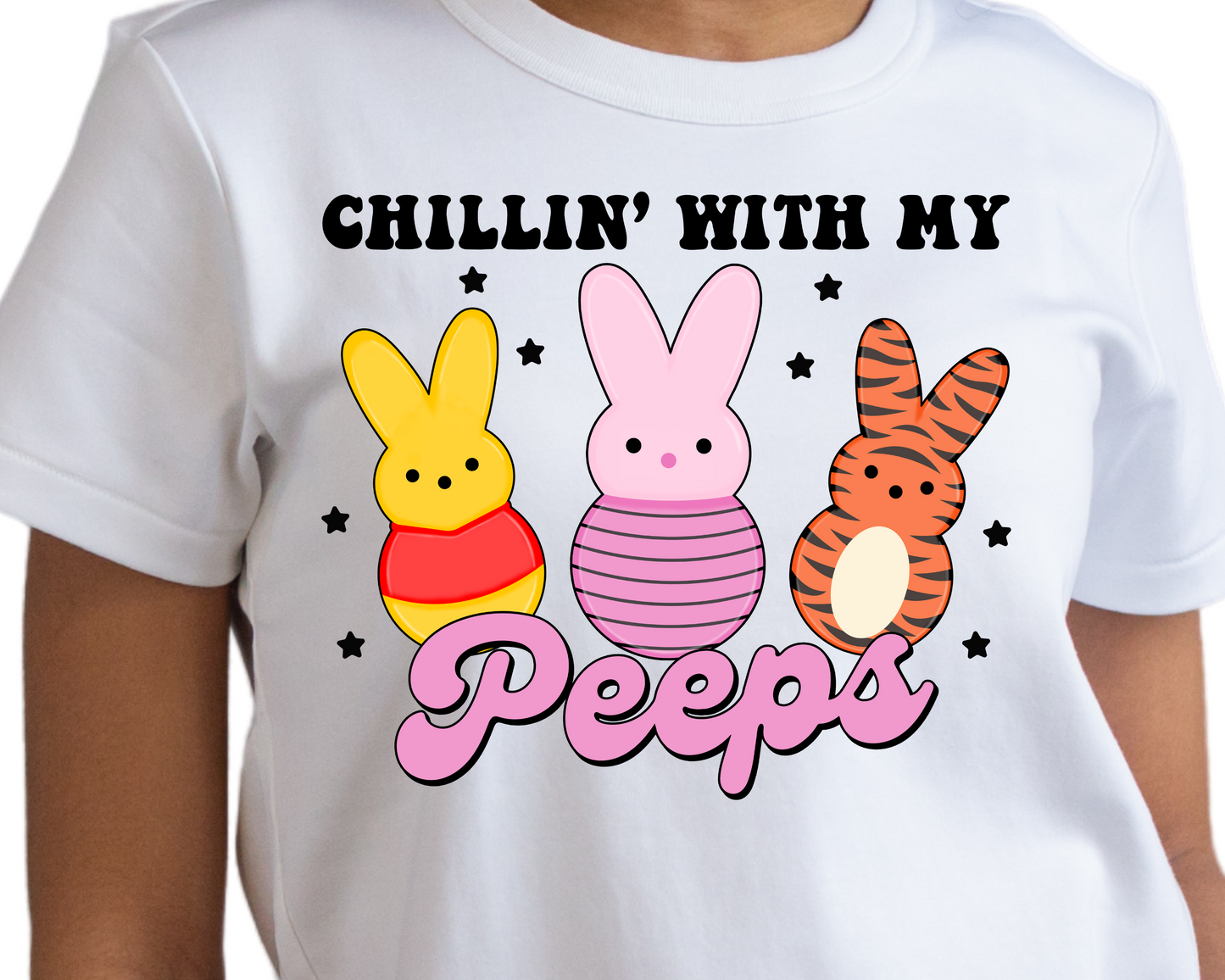 Easter / Yellow Bear & Friends (Chillin' with My Peeps) - DTF Transfer