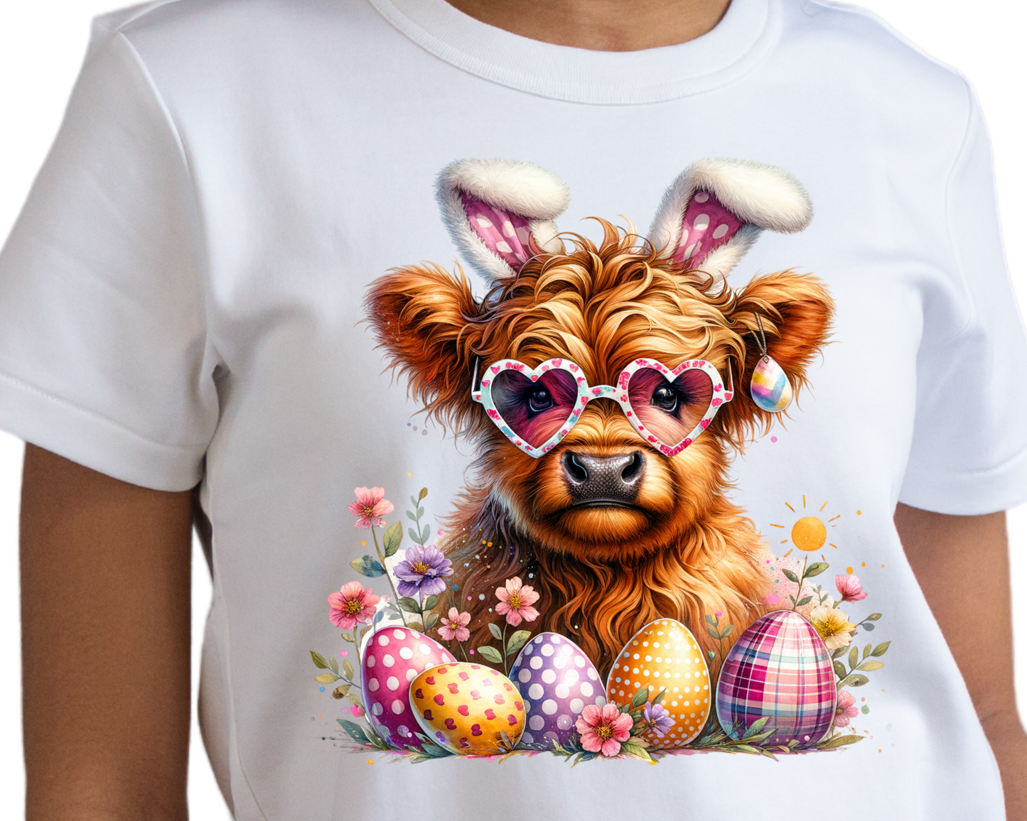 Easter / Highland Cow - DTF Transfer