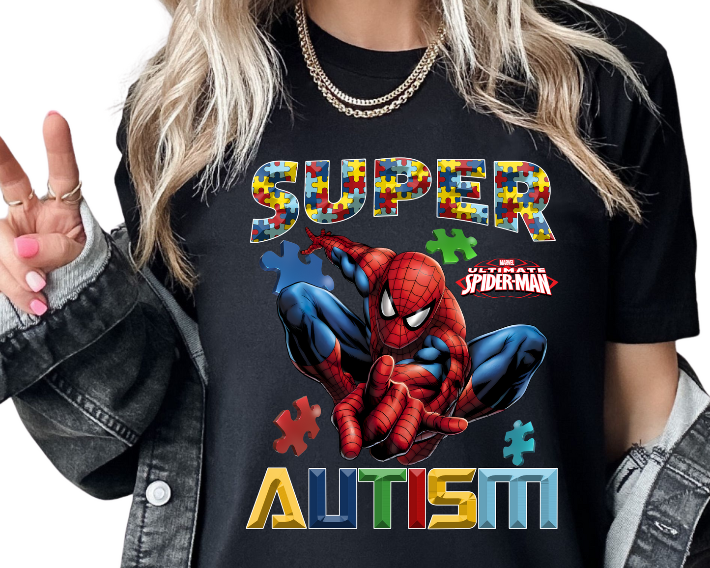 Autism / Superhero (Spiderman) - Unisex T-Shirt