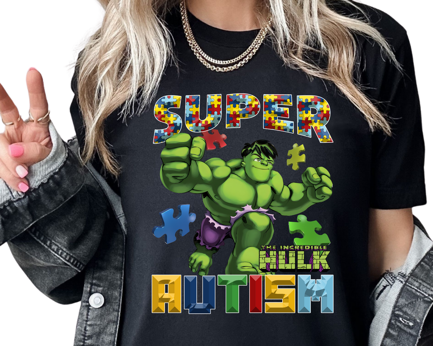 Autism / Superhero (Hulk) - Unisex T-Shirt