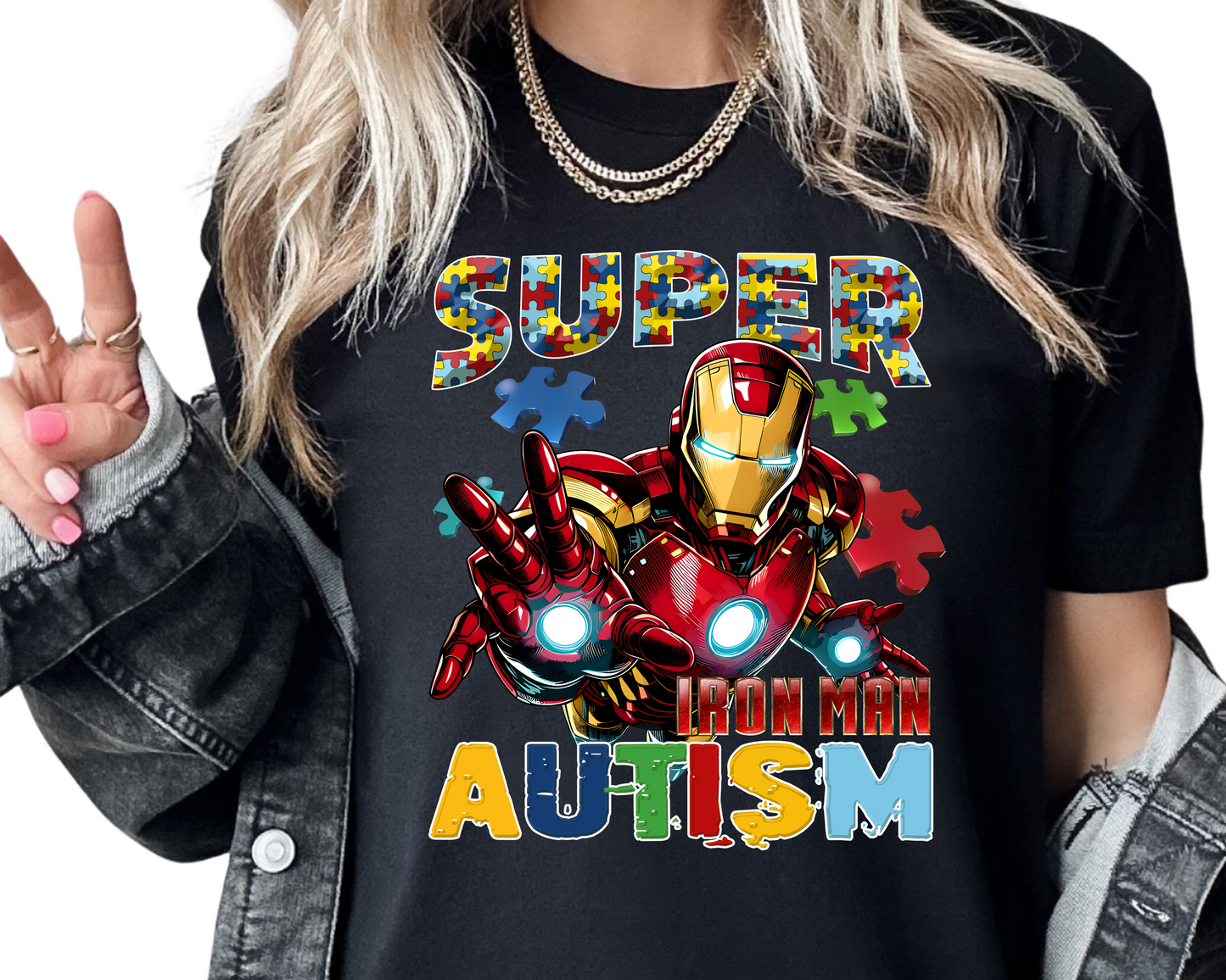 Autism / Superhero (Ironman) - Unisex T-Shirt