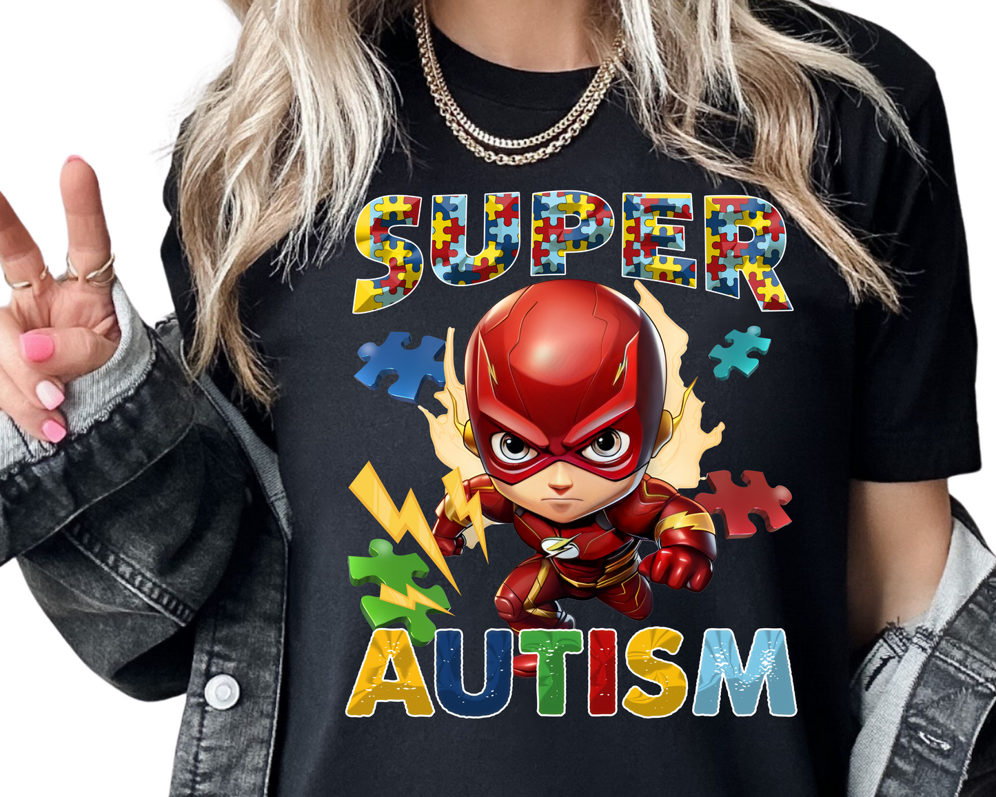Autism / Super Hero (The Flash) - Unisex T-Shirt