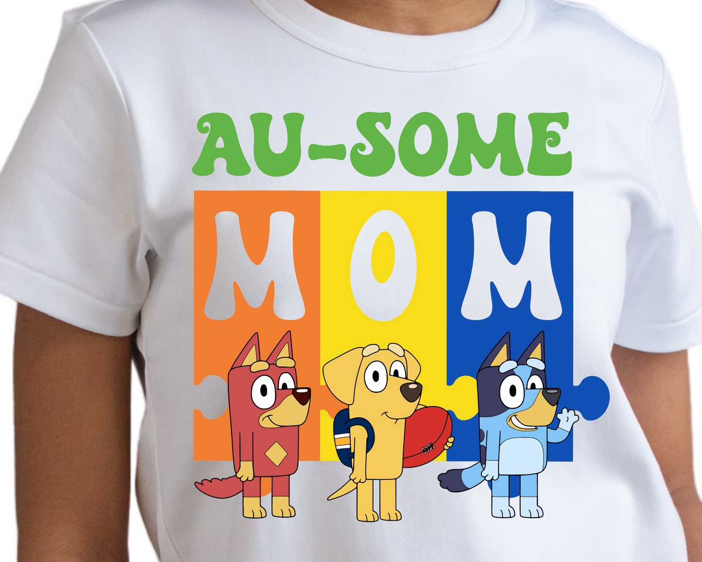 Autism / Au-Some Mom (Blue Dog) - DTF Transfer