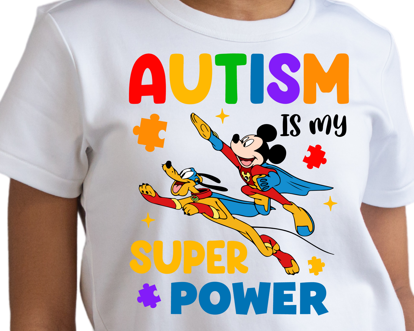 Autism / Mouse Friends (Autism Is My Super Power) - Unisex T-Shirt