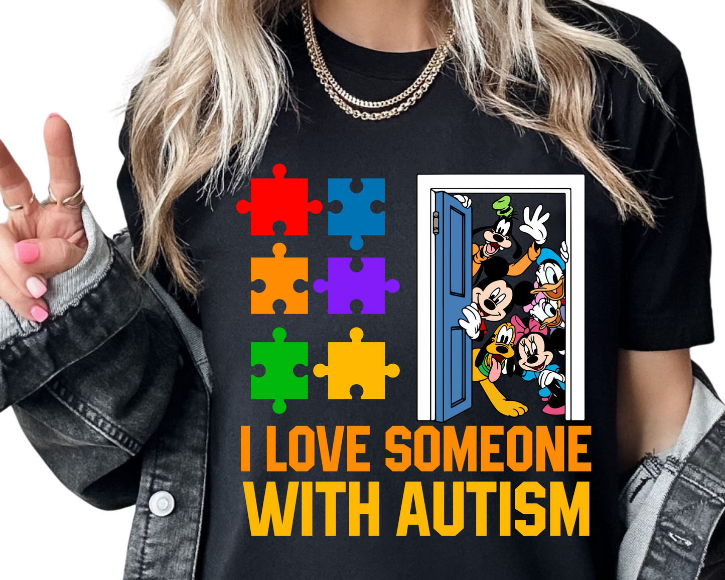 Autism / Mouse Friends (I Love Someone With Autism) - Unisex T-Shirt