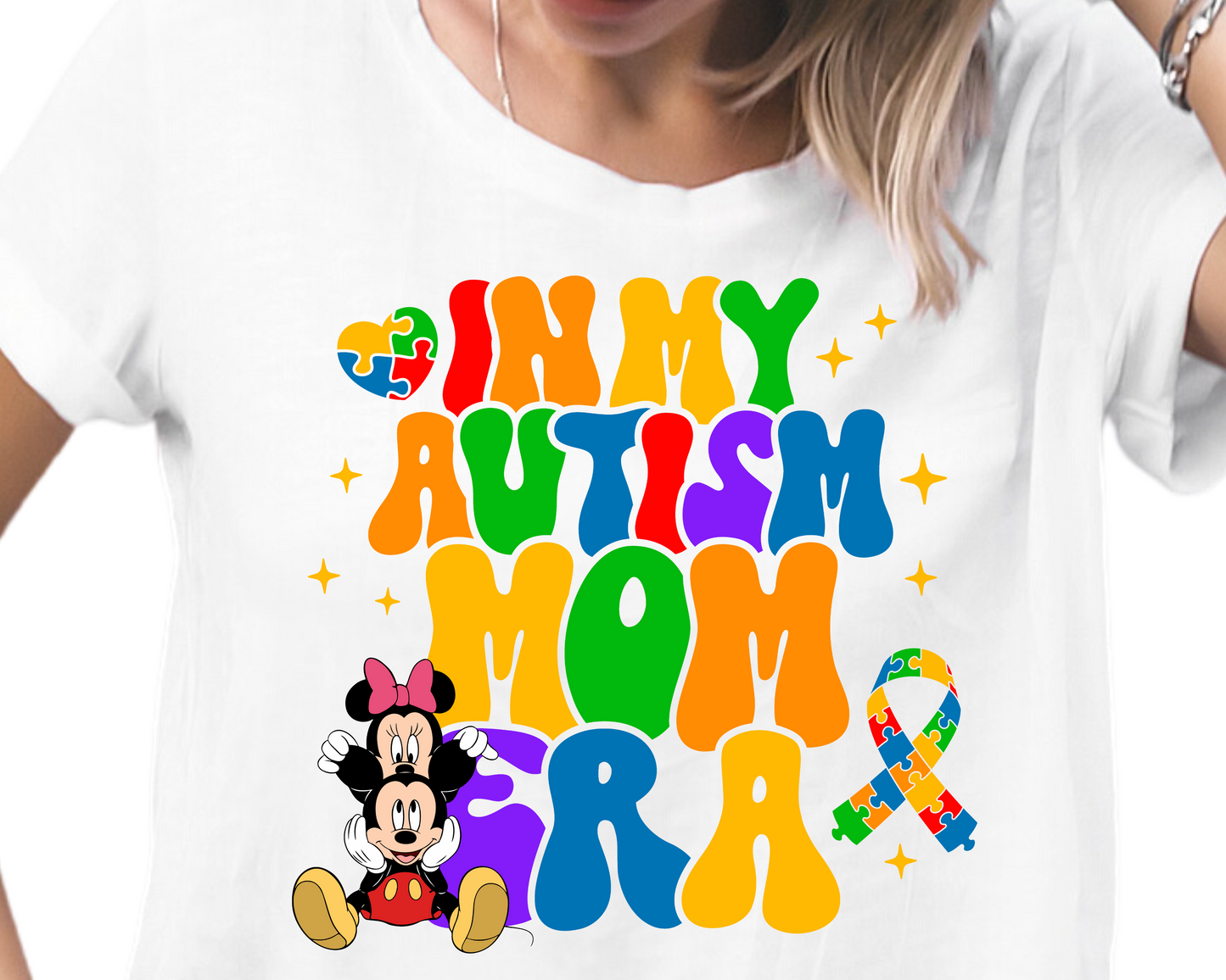 Autism / Mouse Friends (In My Autism Mom Area) - DTF Transfer