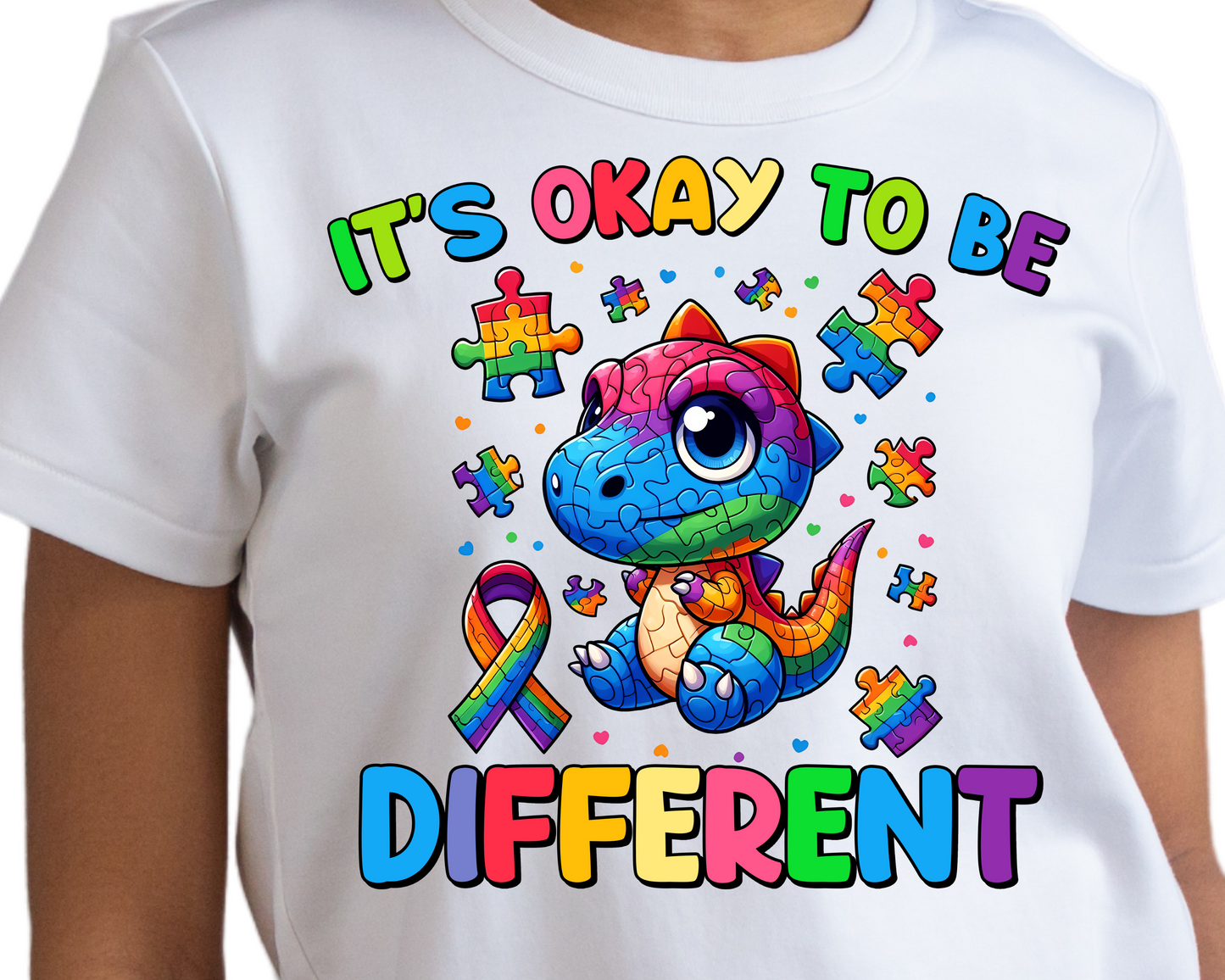 Autism / Dino (It's Ok to be Different) - Unisex T-Shirt