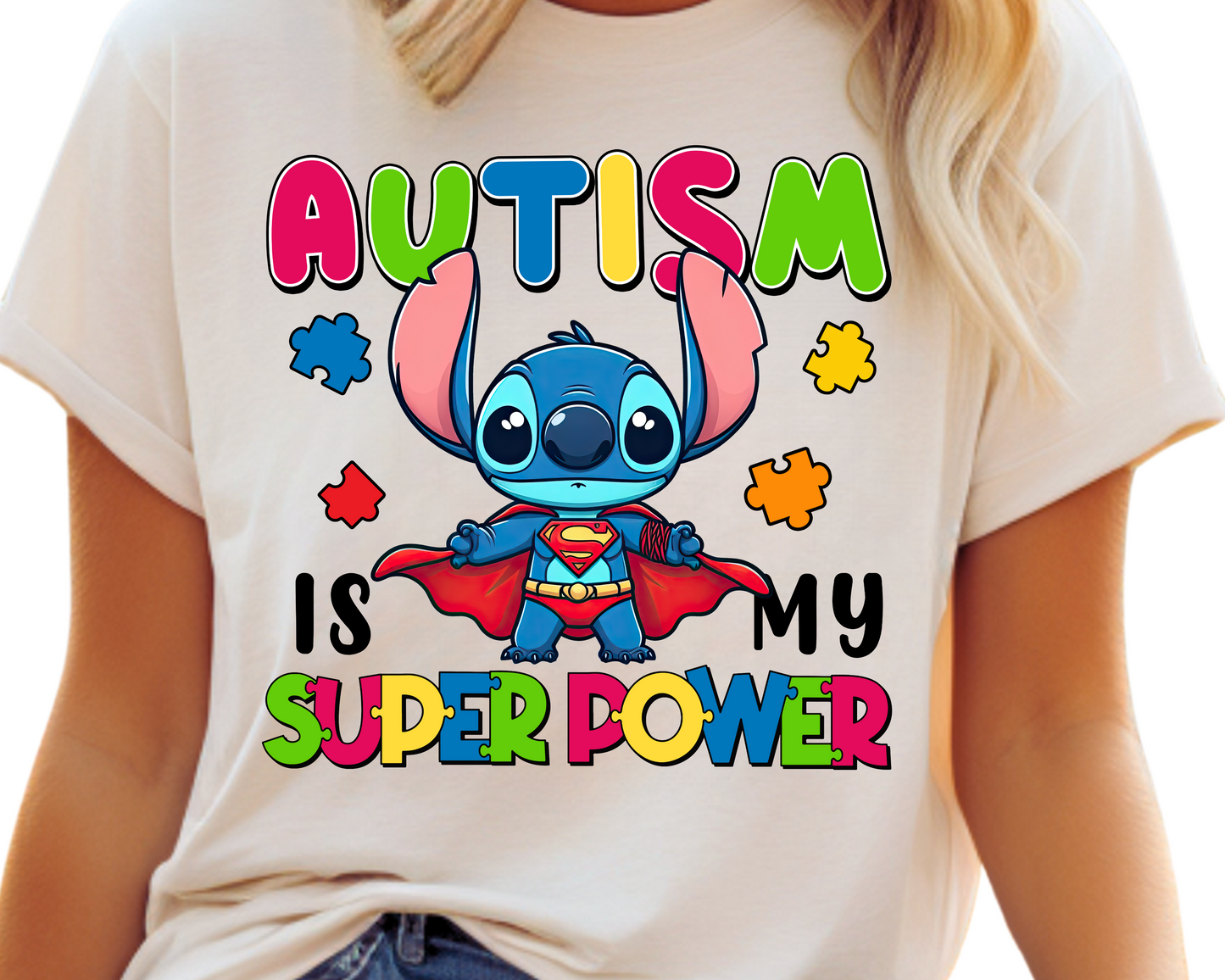 Autism / Blue Alien (Autism is my Superpower) - Unisex T-Shirt