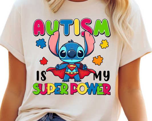 Autism / Blue Alien (Autism is my Superpower) - DTF Transfer