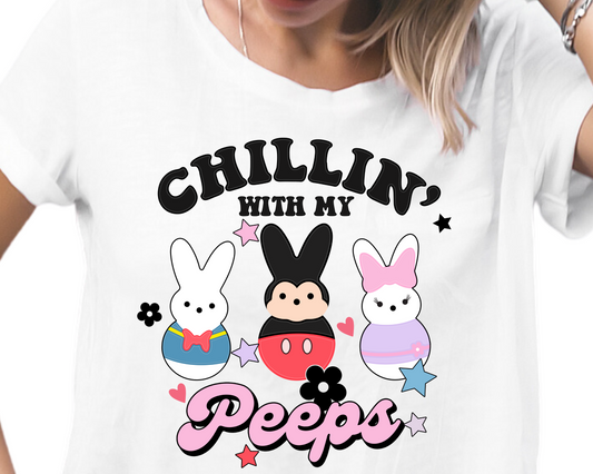 Easter / Mouse Friends (Chillin' With The Peeps) - Unisex T-Shirt