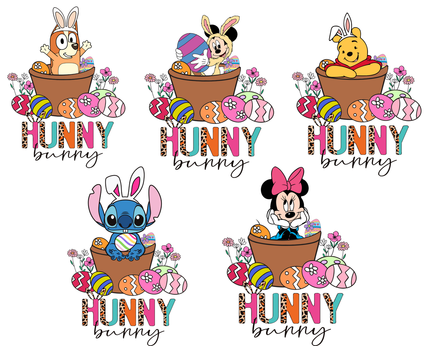 Easter Vibes / Mouse Friends Characters - DTF Transfer