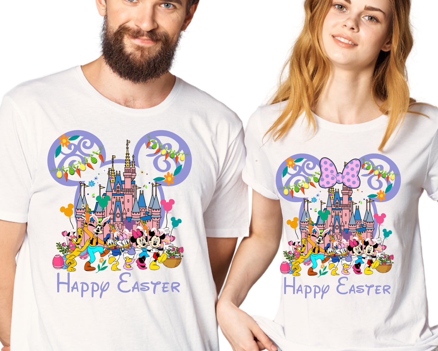 Easter Vibes / Mouse Friends (Boy & Girl Mouse) - DTF Transfer