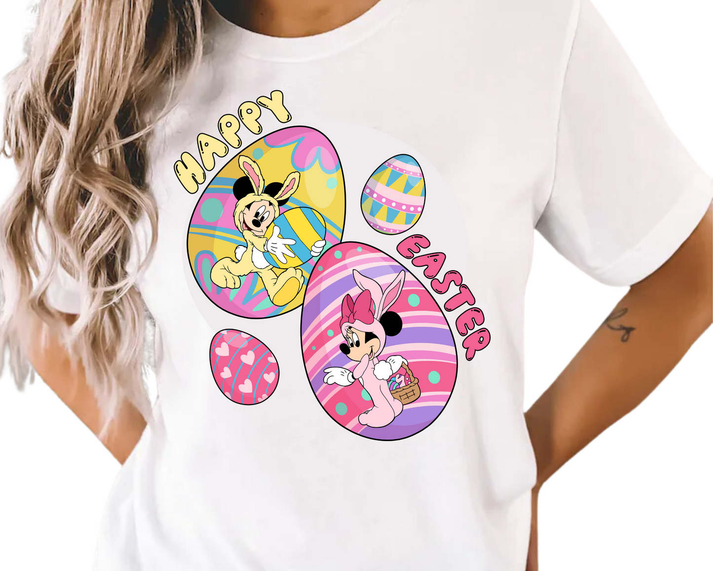 Easter Vibes / Mouse Friends (Happy Easter) - DTF Transfer