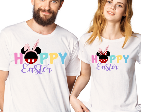 Easter / Hoppy Season / Mouse Friends (Boy & Girl Mouse) - Unisex T-Shirt