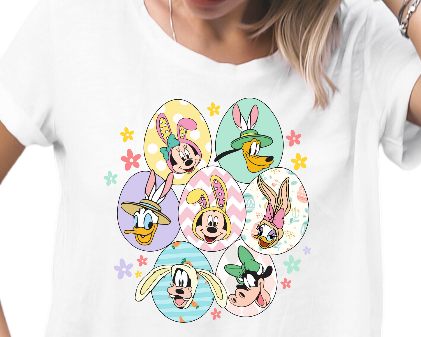 Easter / Mouse Friends (Egg Collage) - DTF Transfer