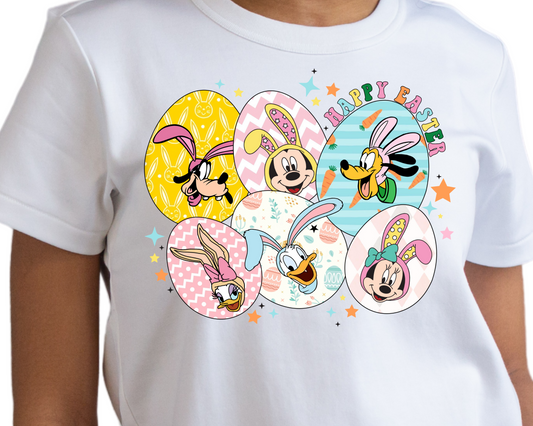 Easter / Mouse Friends (Egg Collage) - Unisex T-Shirt