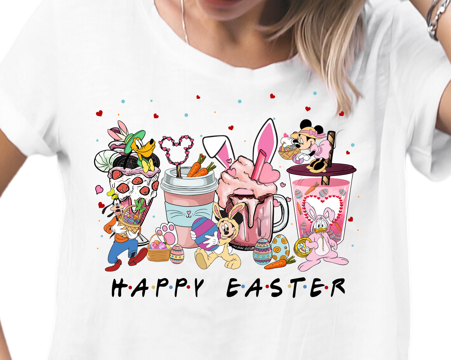 Easter / Mouse Friends (Coffee) - Unisex T-Shirt