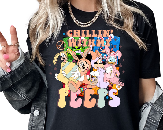 Easter / Mouse Friends (Chillin' With My Peeps) - Unisex T-Shirt