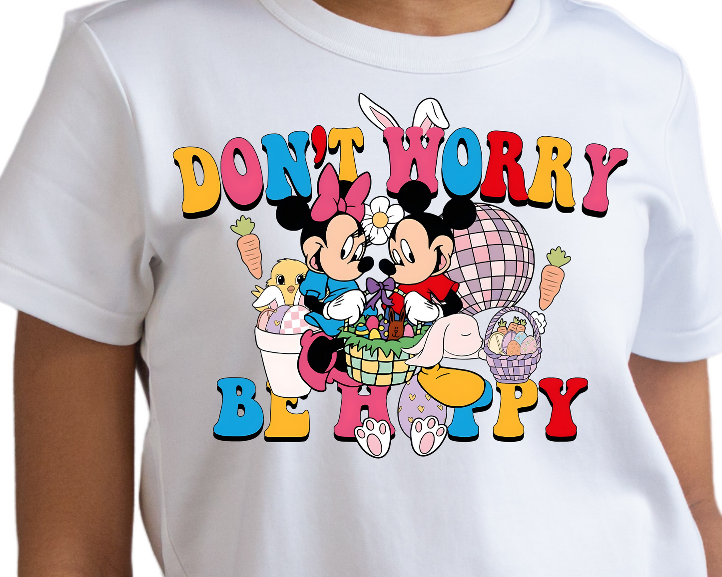 Easter / Mouse Friends (Don't Worry, Be Hoppy) - DTF Transfer