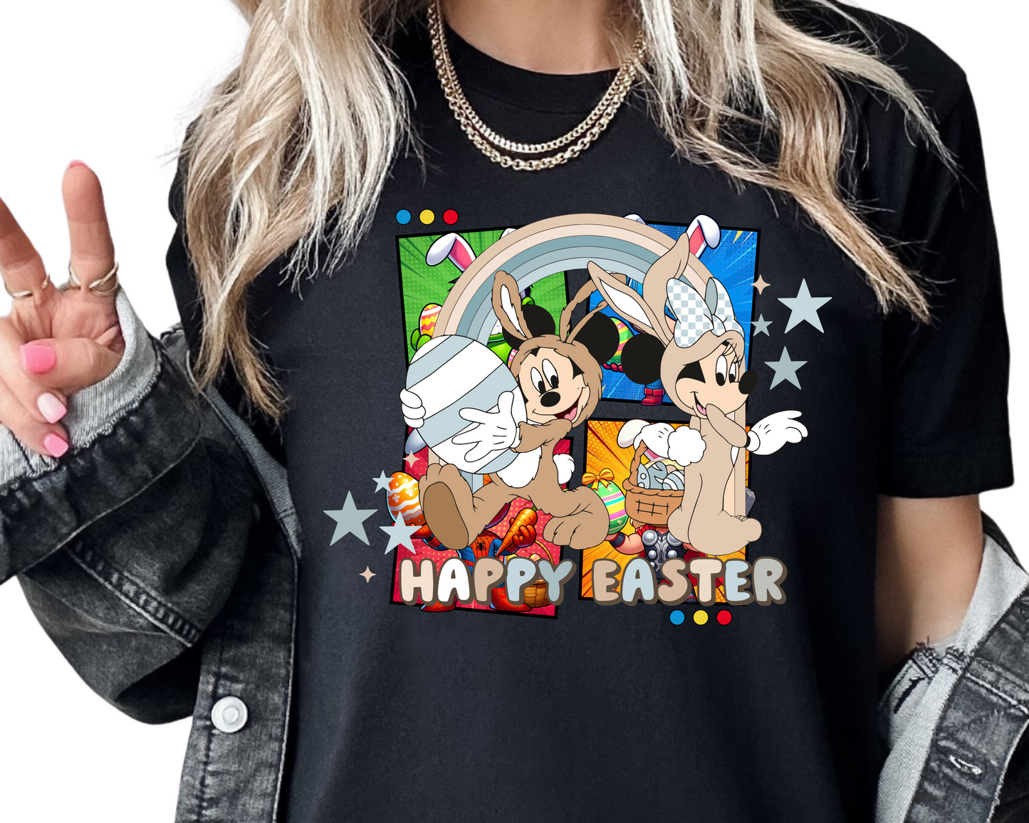 Easter / Mouse Friends (Happy Easter) - DTF Transfer