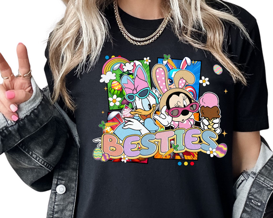 Easter / Girl Mouse & Girl Duck (Besties) - DTF Transfer