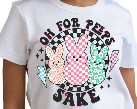 Easter / Checkered Bunnies (Oh, For Peeps Sake) - Unisex T-Shirt