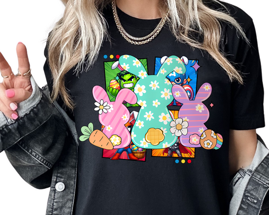 Easter / Polka Dot Bunnies - DTF Transfer