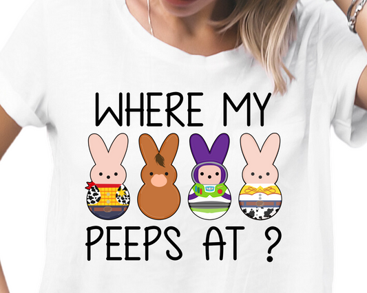 Easter / Toys (Where My Peeps Out) - Unisex T-Shirt
