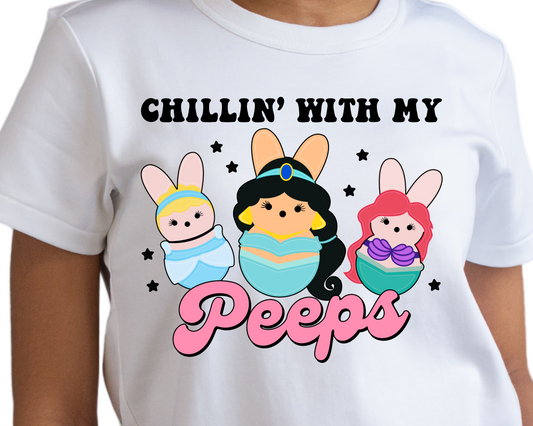 Easter / Princesses (Chillin' With The Peeps) - Unisex T-Shirt