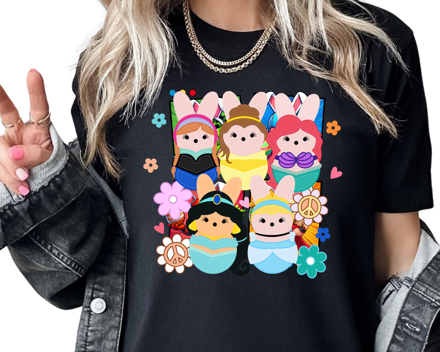 Easter / Princesses (Chillin' With The Peeps) - Unisex T-Shirt