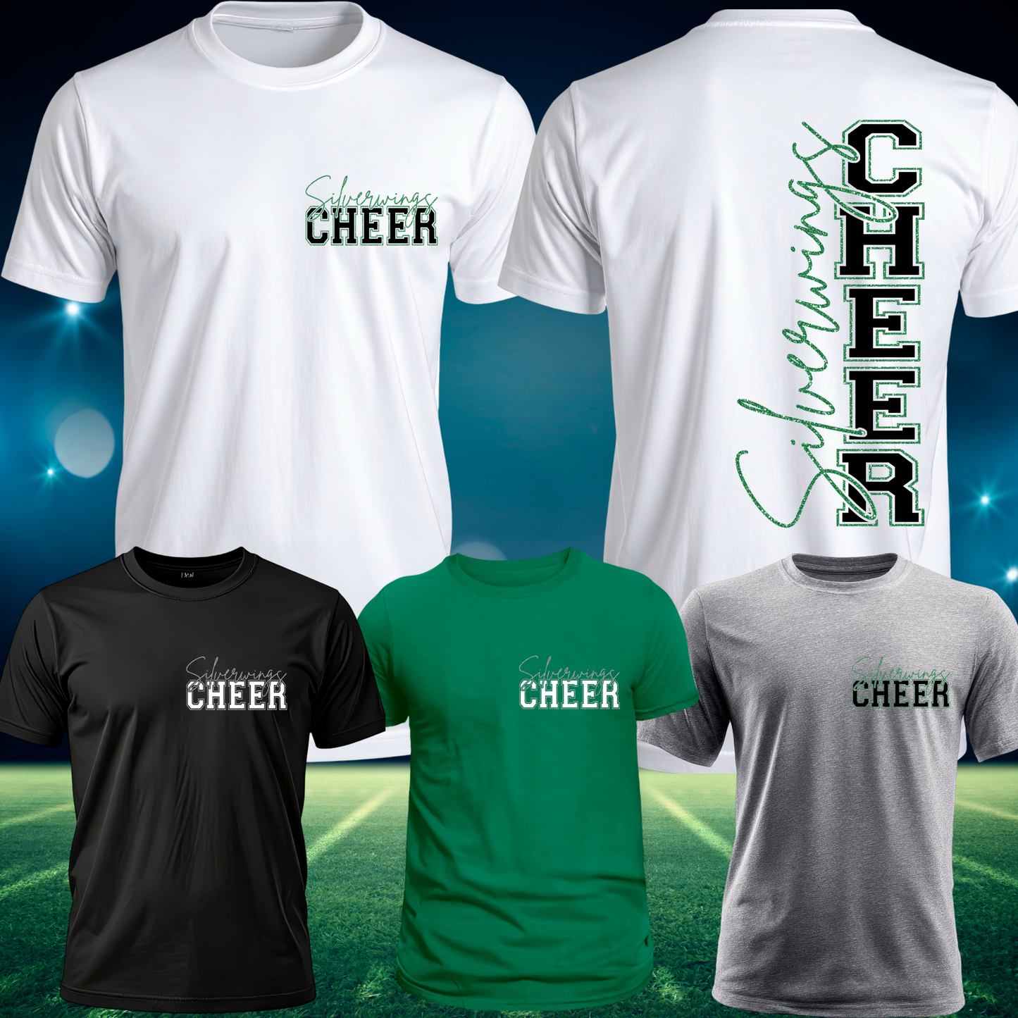 SW - Silverwings Cheer - Cursive & Varsity