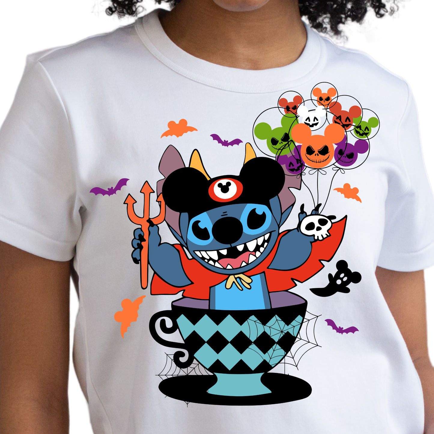 Spooky Blue Alien - Unisex T-Shirt