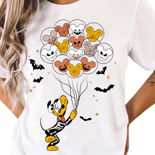 Pluto Dog / Halloween Balloons - Unisex T-Shirt