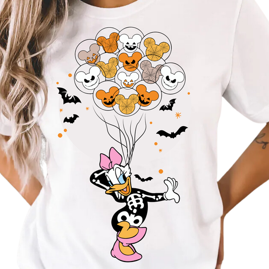 Girl Duck Daisy / Halloween Balloons - Unisex T-Shirt