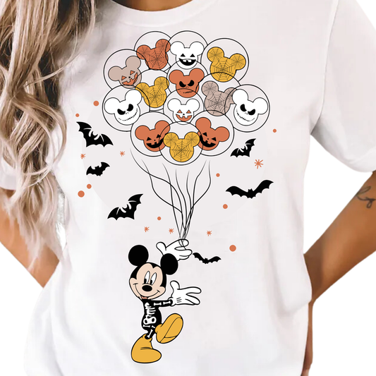 Boy Mouse Mickey / Halloween Balloons - Unisex T-Shirt