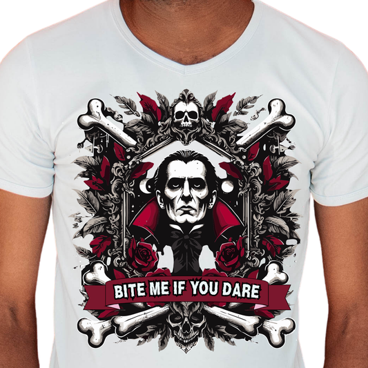 Bite Me, If you Dare (Vampire) - DTF Transfer