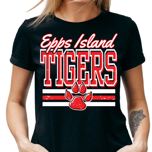 Tigers Grunge (T-Shirt) - Epps Island *CHOOSE PICK UP AT EPPS ISLAND*