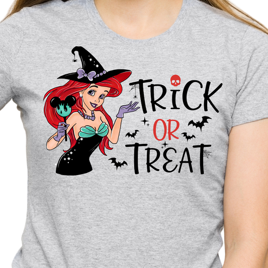 Tick or Treat / Mermaid Princess - DTF Transfer