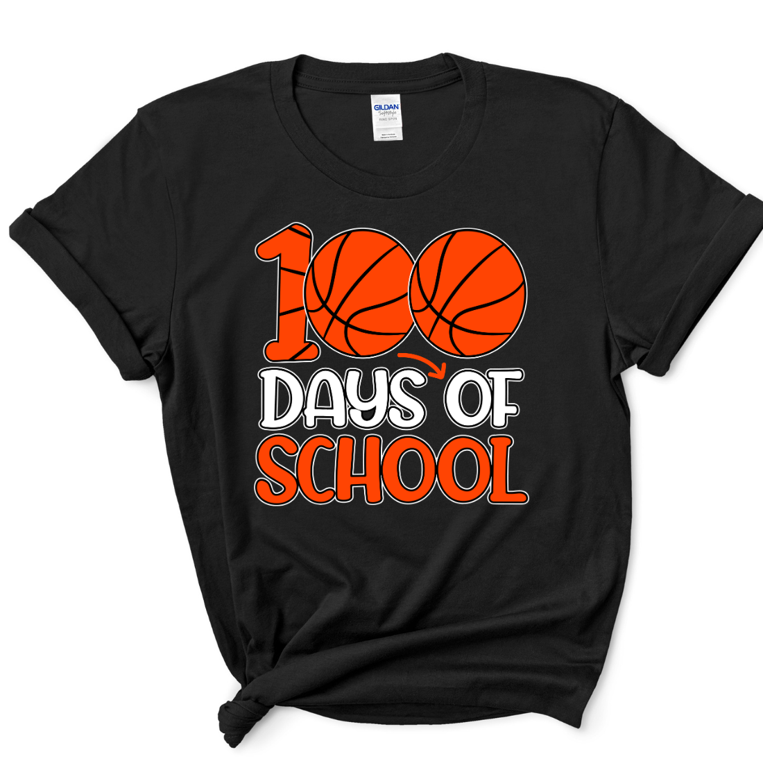 100 Days Of School Basketball - Unisex T-Shirt