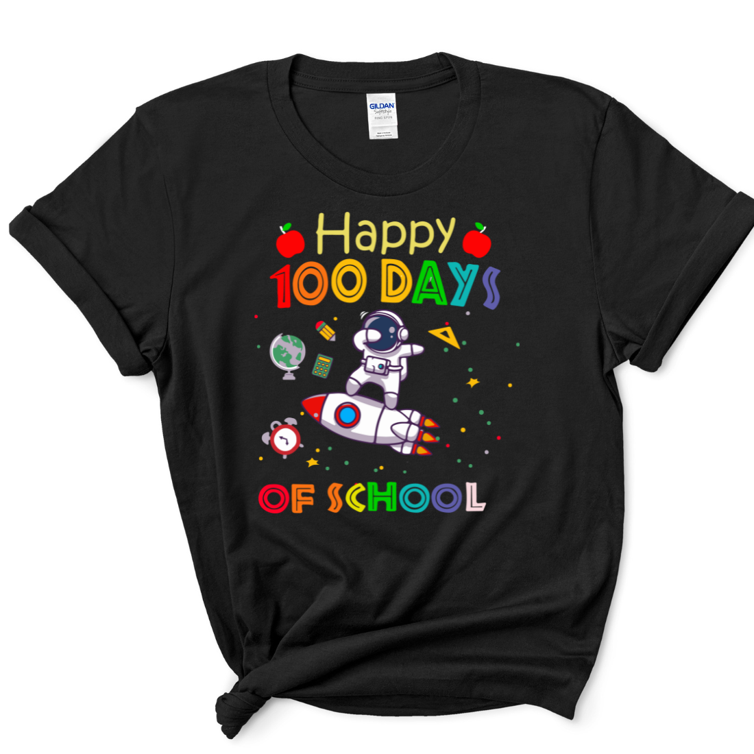 Happy 100 Days Of School Outer Space - Unisex T-Shirt