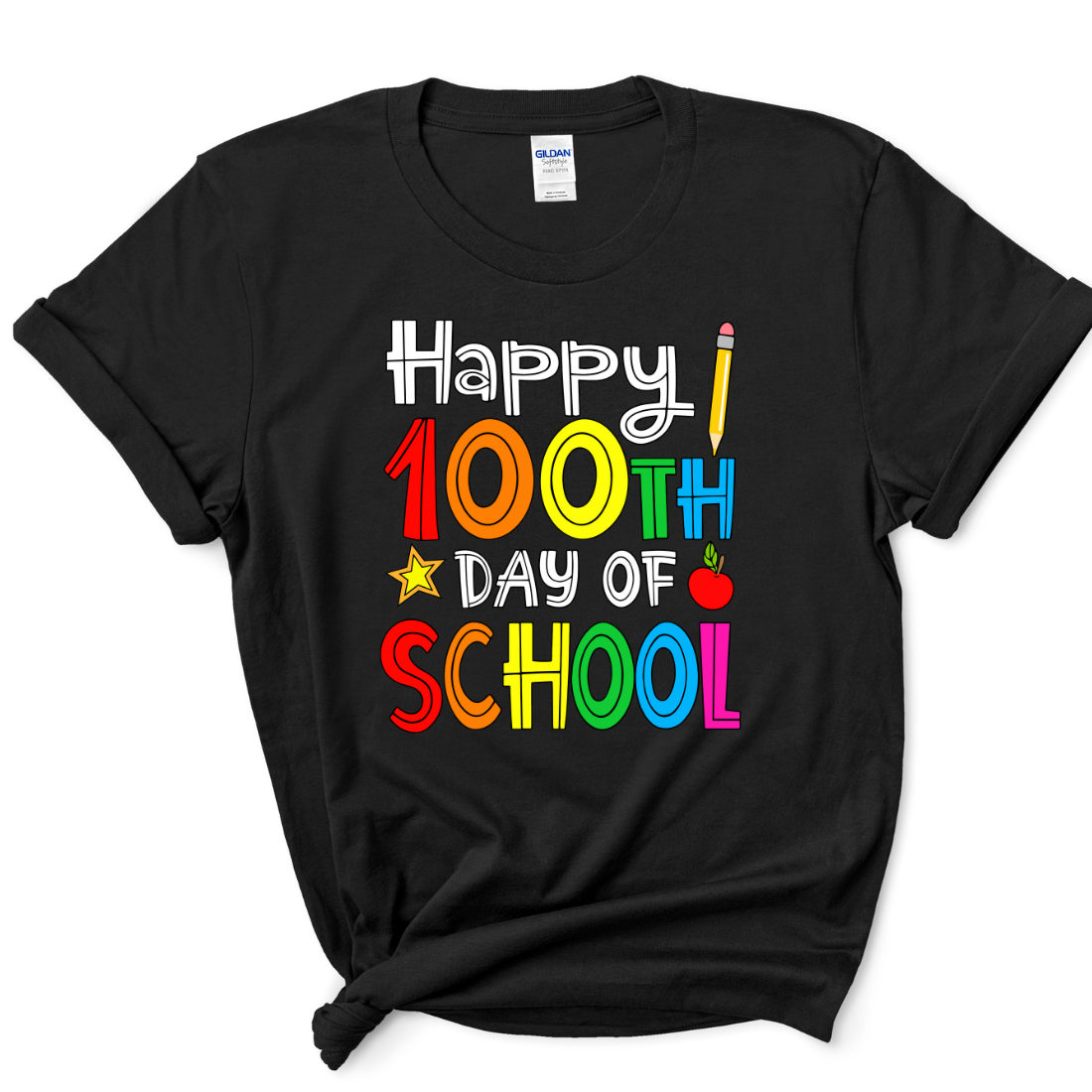 Happy 100th Day Of School Rainbow - Unisex T-Shirt