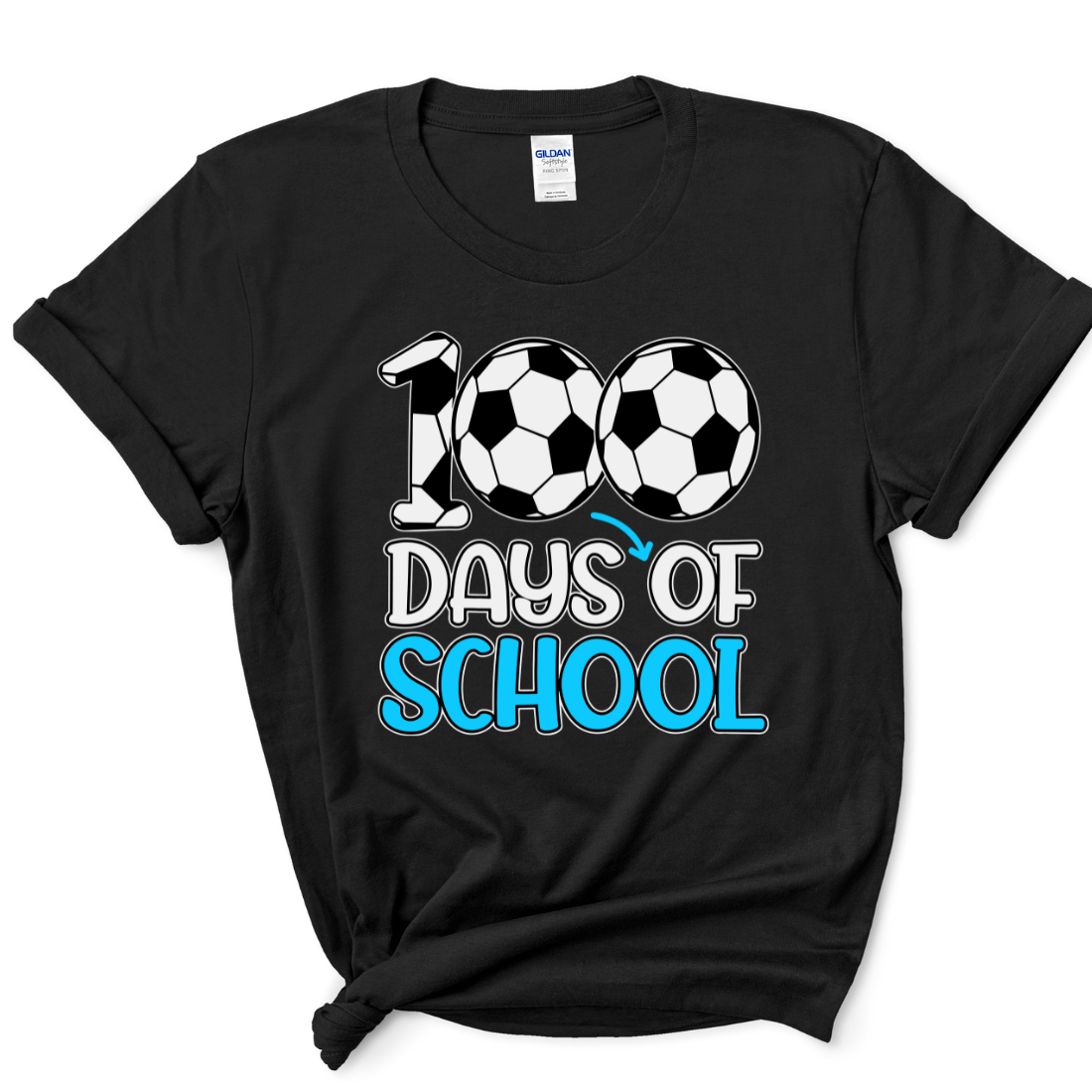 100 Days Of School, Soccer - Unisex T-Shirt