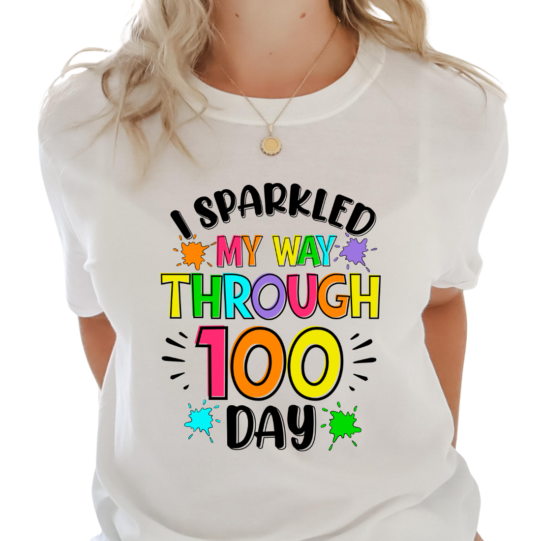 I Sparkled My Way Through 100 Days - Unisex T-Shirt