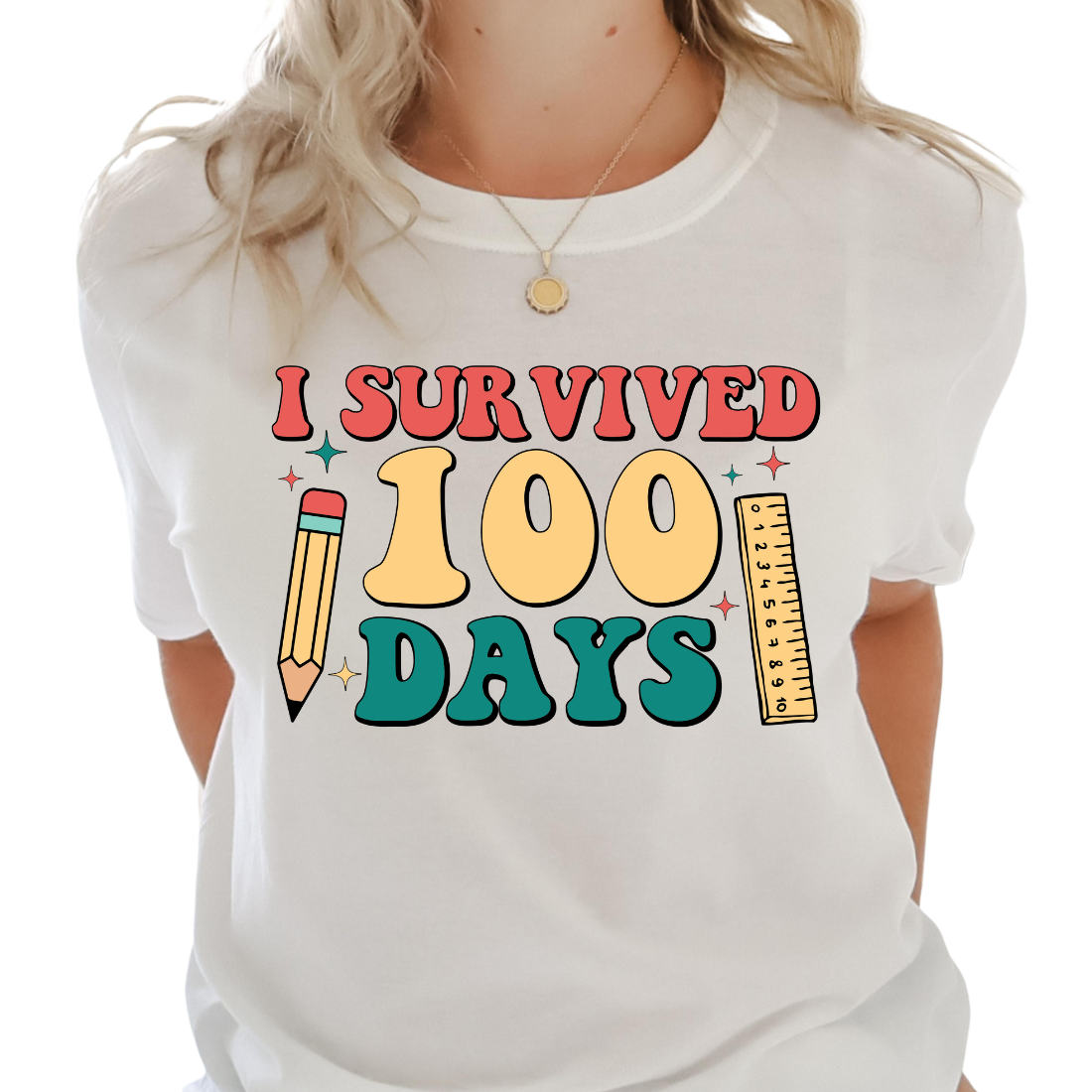 I Survived 100 Days - DTF Transfer