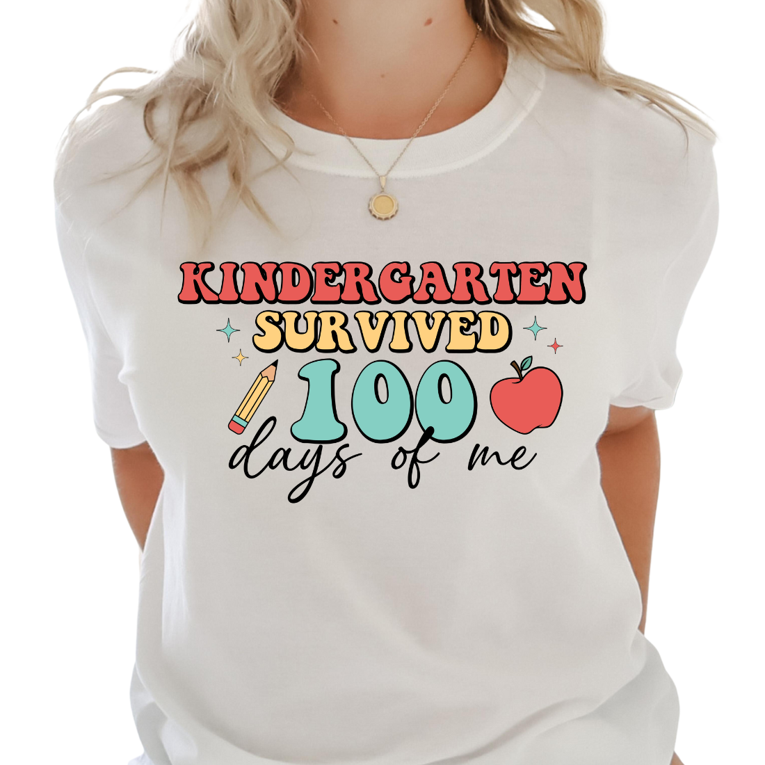 Kindergarten Survived 100 Days Of Me - Unisex T-Shirt