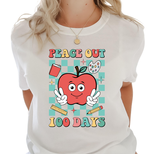 Peace Out 100 Days - Unisex T-Shirt