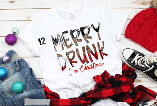 Merry Drunk, Im Christmas - DTF Transfer