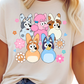 Easter / Blue Dog & Friends Peeps - DTF Transfer