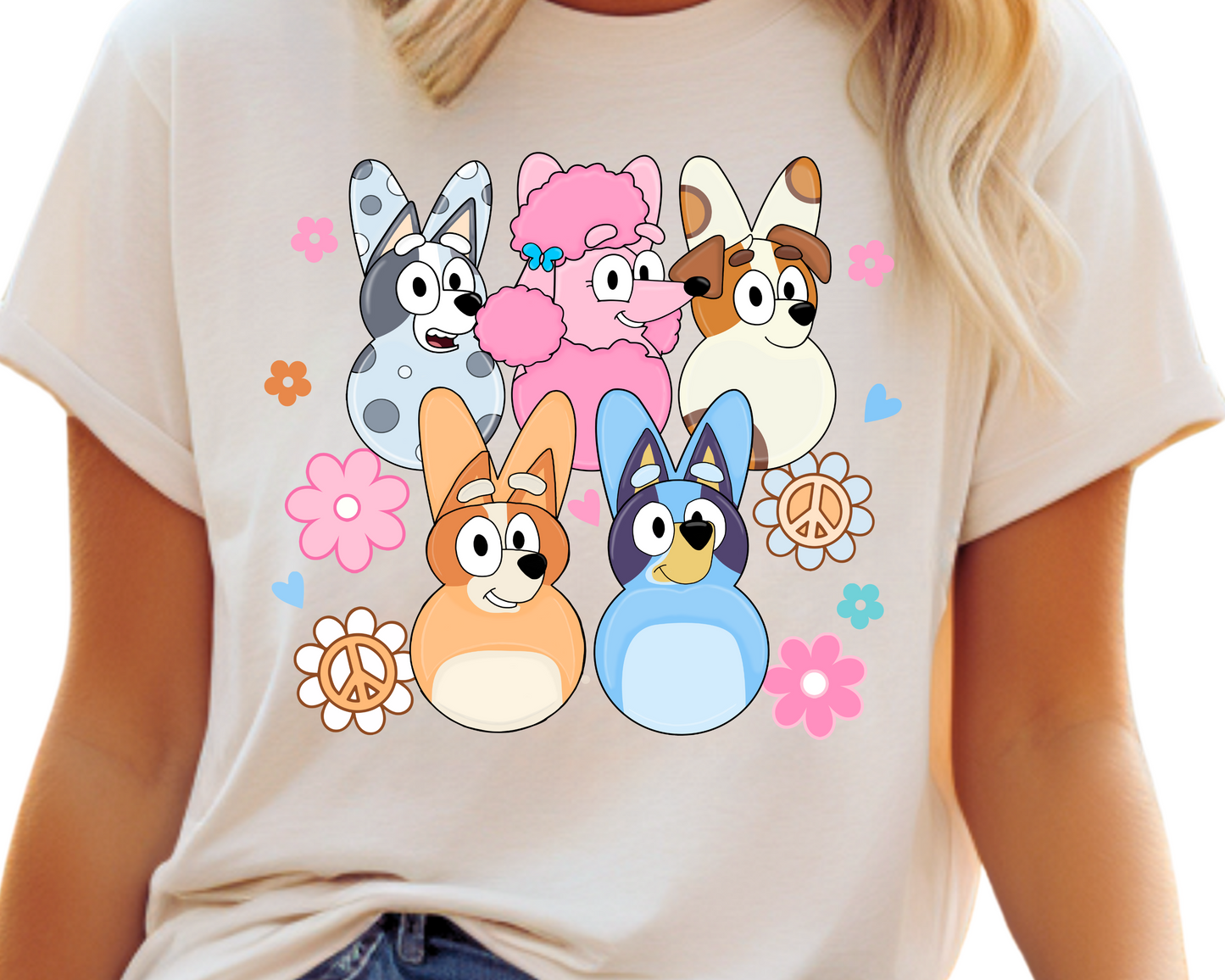 Easter / Blue Dog & Friends Peeps - Unisex T-Shirt